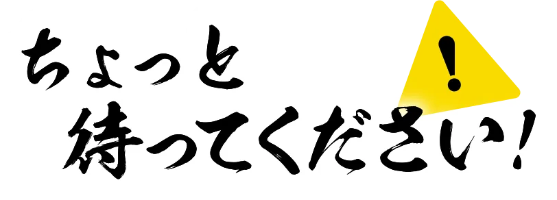 ちょっと待った